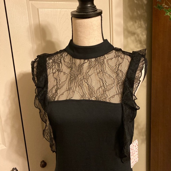 Free People Black sleeveless dress size medium NWT - Picture 3 of 8